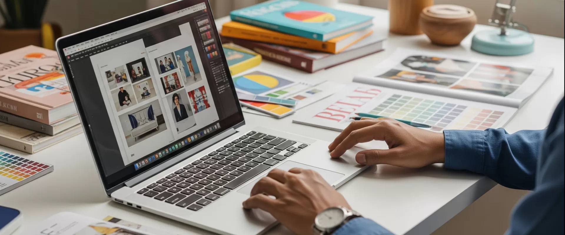 Editorial design team in India